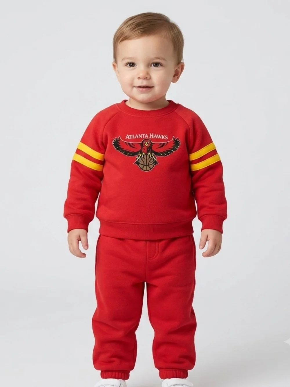 VINTAGE 90s Atlanta Hawks Babyfair Fleece Tracksuit Set (18 Months) - NWOT